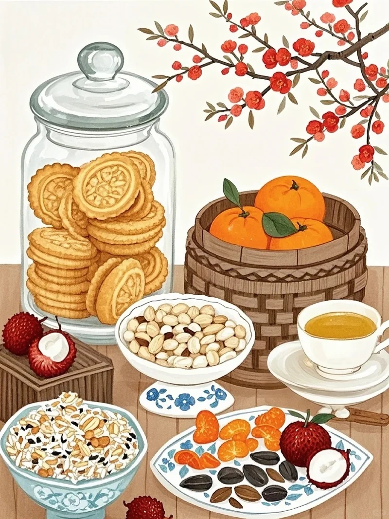 Giữ nét truyền thống qua Ảnh bánh mứt kẹo truyền thống