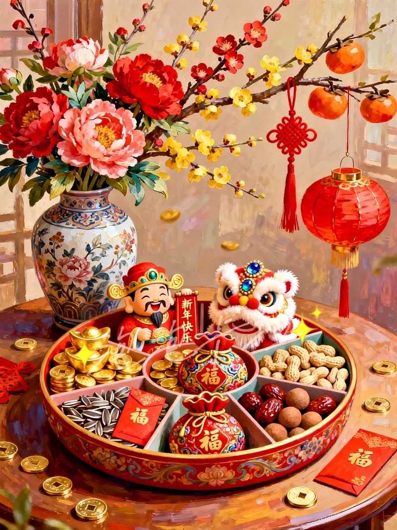 Bàn tiếp khách thêm nổi bật nhờ Ảnh bánh mứt kẹo bàn tiếp khách