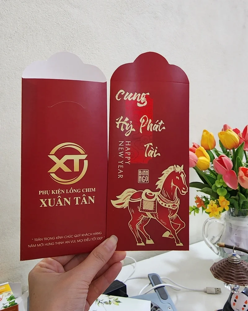 Phong cách Việt tinh tế qua Ảnh bao lì xì đỏ phong cách Việt