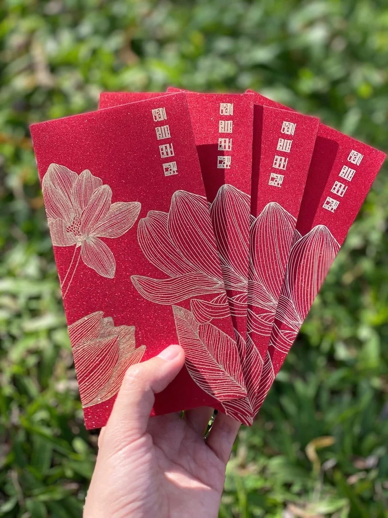 Trang trí Tết thêm nổi bật cùng Ảnh bao lì xì đỏ trang trí