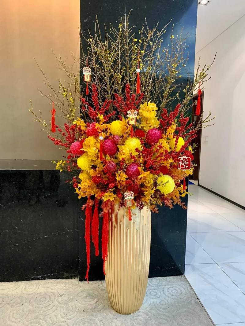 Hình ảnh sắc nét với Ảnh bình hoa Tết Full HD