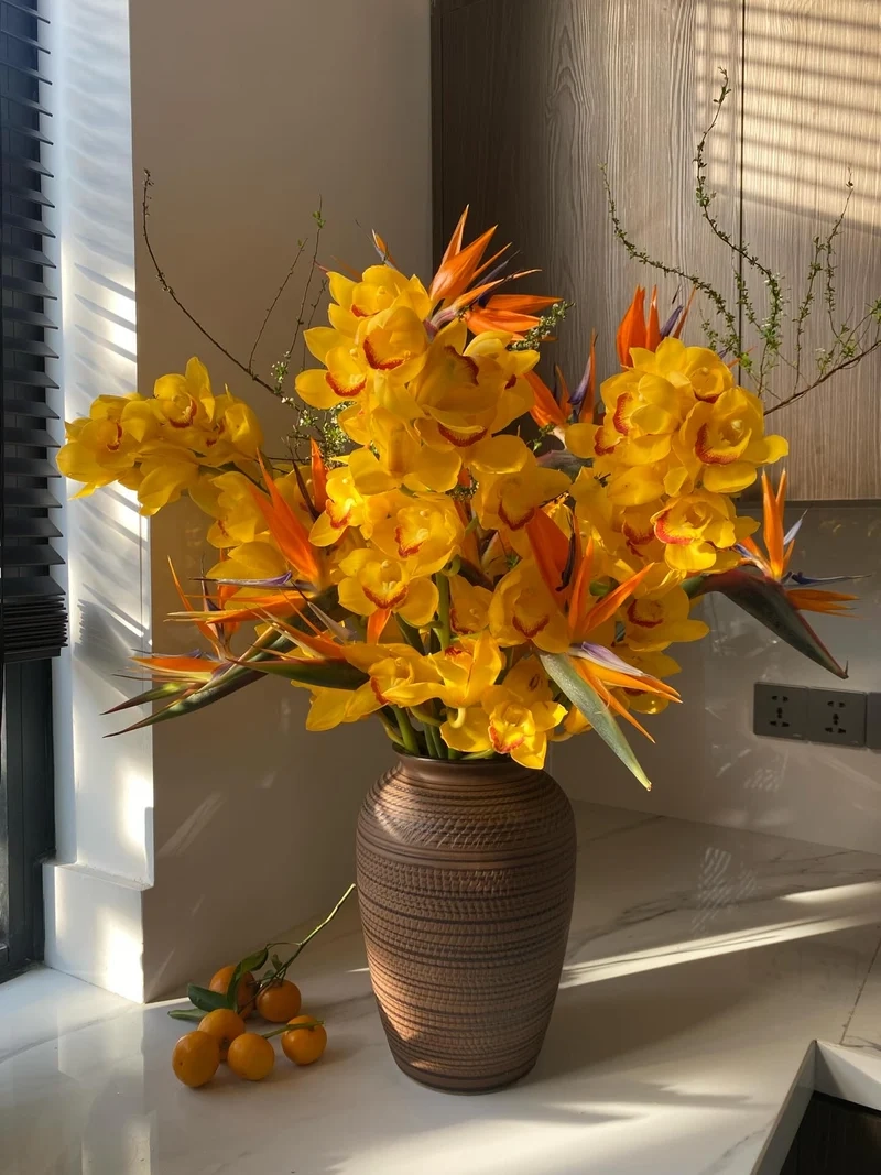 Không khí lễ Tết thêm ấm áp với Ảnh bình hoa Tết lễ Tết