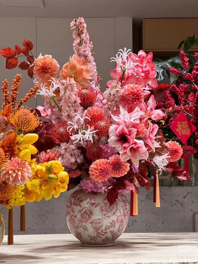 Ngày đầu năm thêm may mắn với Ảnh bình hoa Tết ngày đầu năm