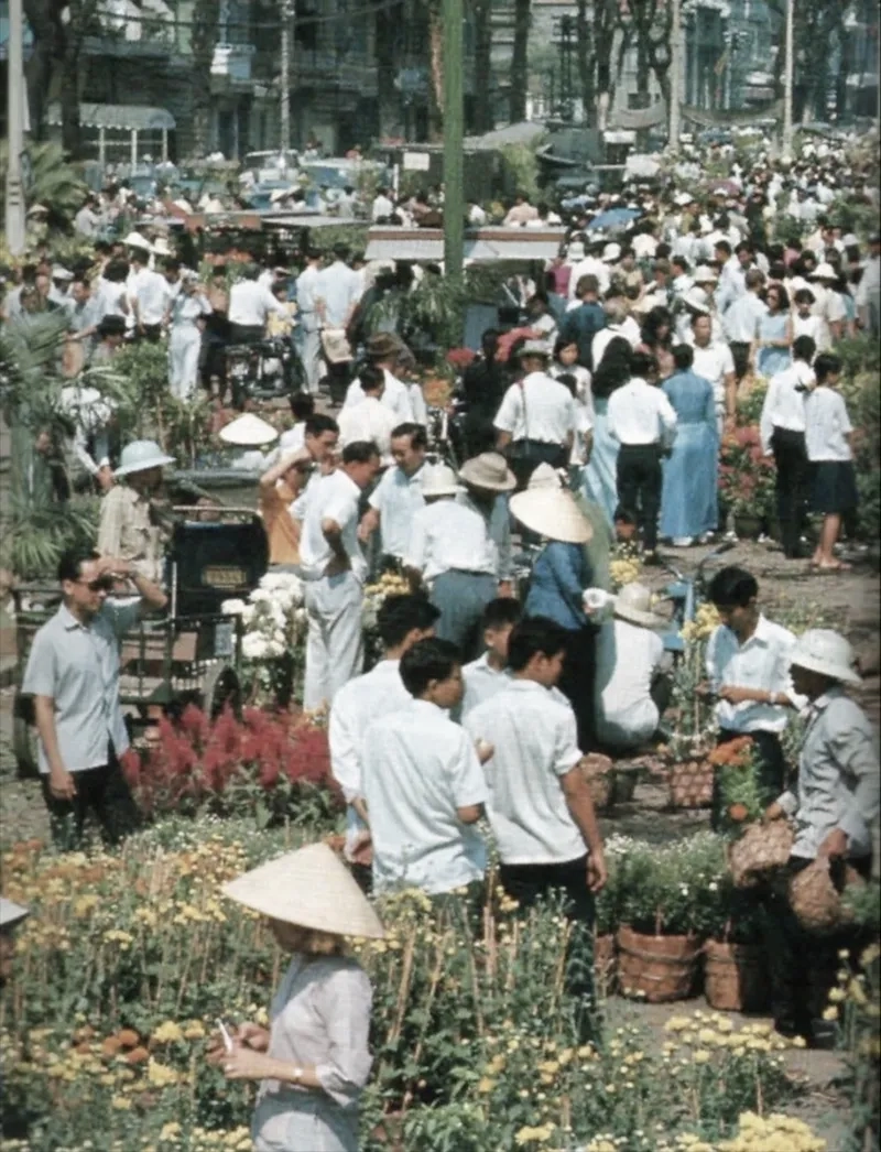 Bộ hình nền không khí chợ tết xưa