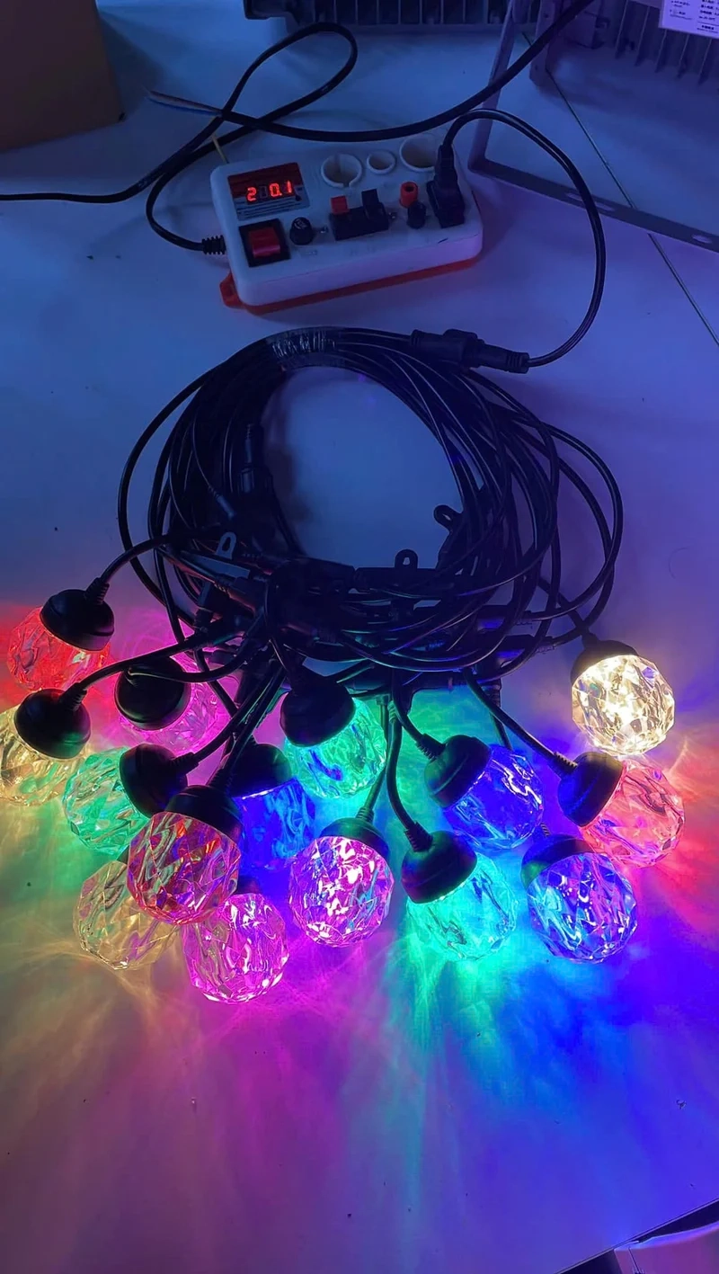 Không gian sang trọng cùng ảnh đèn nháy tết sang trọng