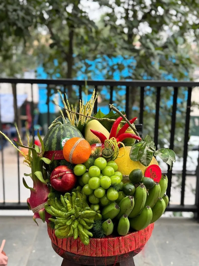 Nghệ thuật Tết tinh tế cùng ảnh mâm ngũ quả nghệ thuật