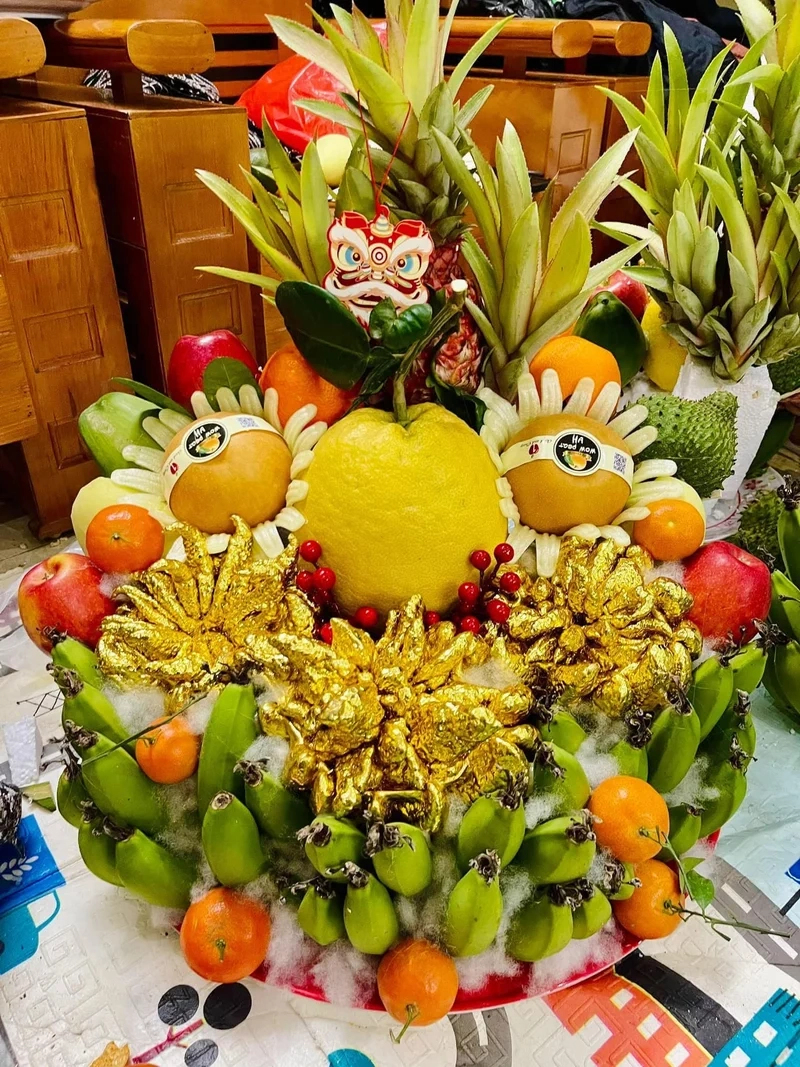 Truyền thống Việt hiện rõ với ảnh mâm ngũ quả truyền thống việt