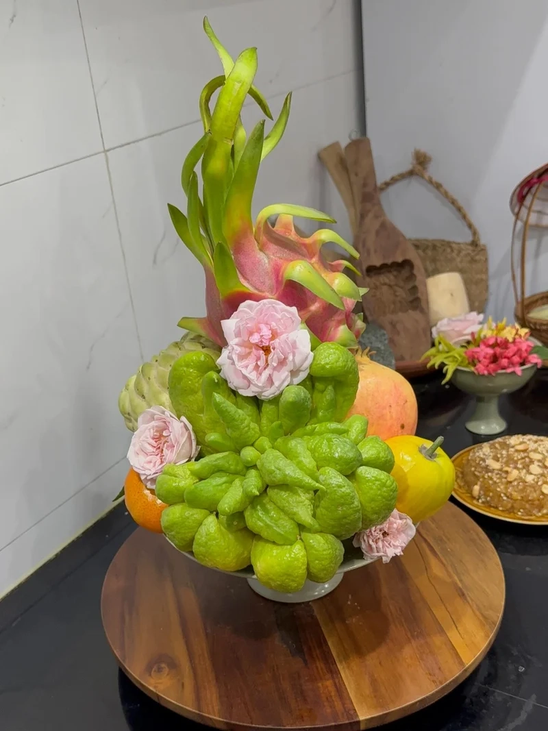 Không khí Tết sinh động nhờ ảnh mâm ngũ quả không khí tết