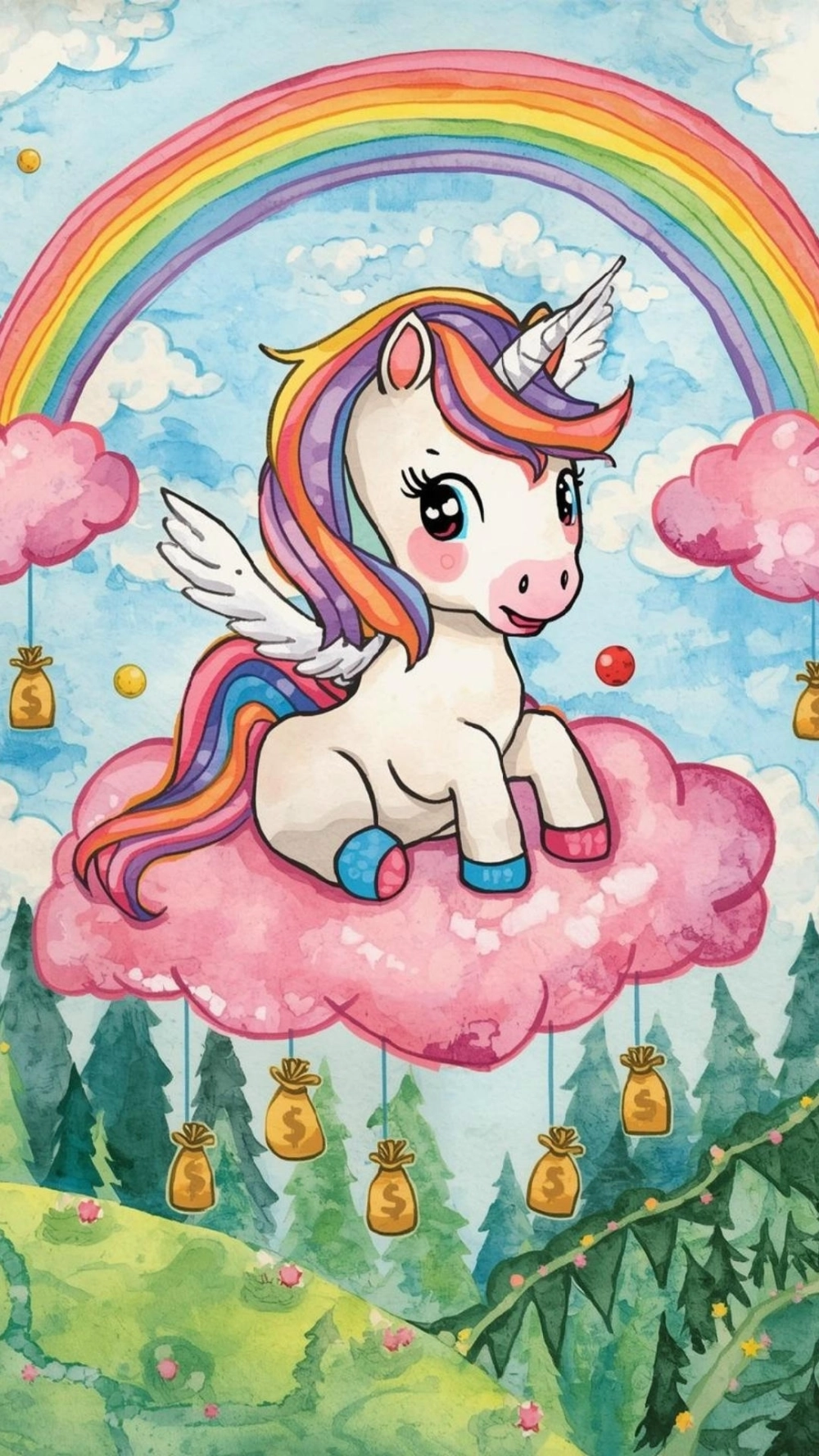 Ngựa chibi bính ngọ vector dễ dàng chỉnh sửa