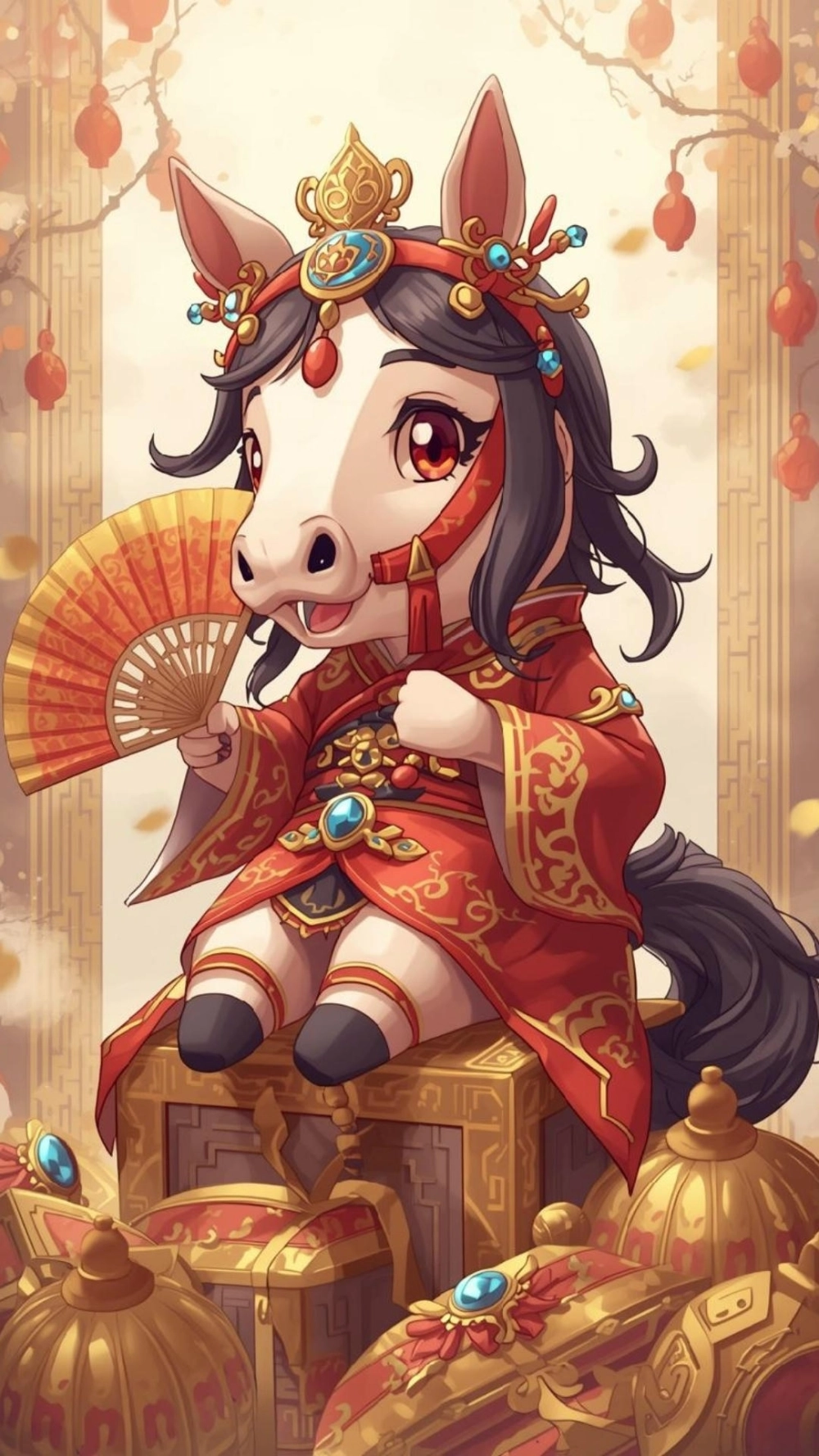 Vẽ ngựa chibi đơn giản nhưng đầy tinh tế