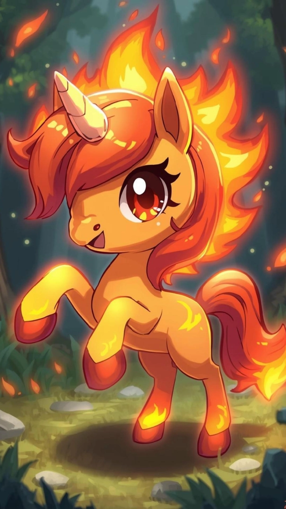 Hình nền điện thoại ngựa chibi chất lượng cao