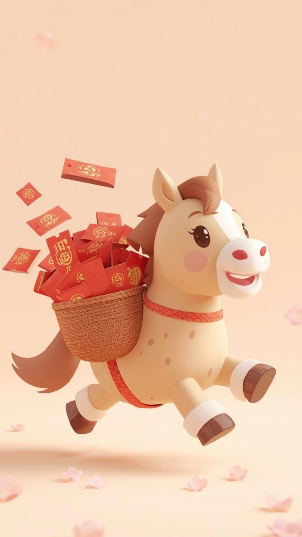 Ngựa bính ngọ lì xì vector sắc nét