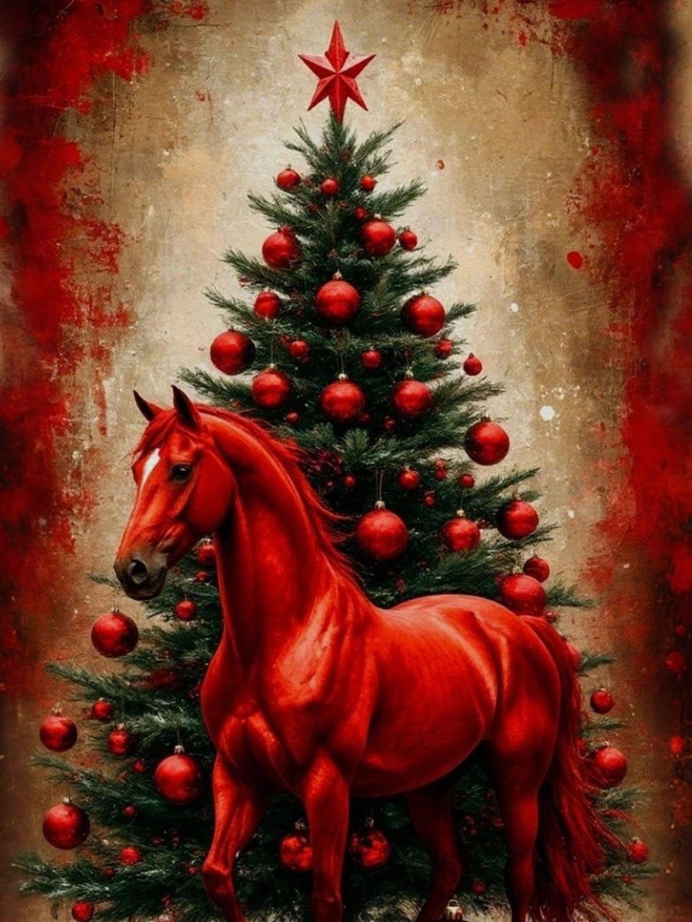 Ngựa tranh khắc gỗ với đường nét mộc mạc đậm chất cổ xưa