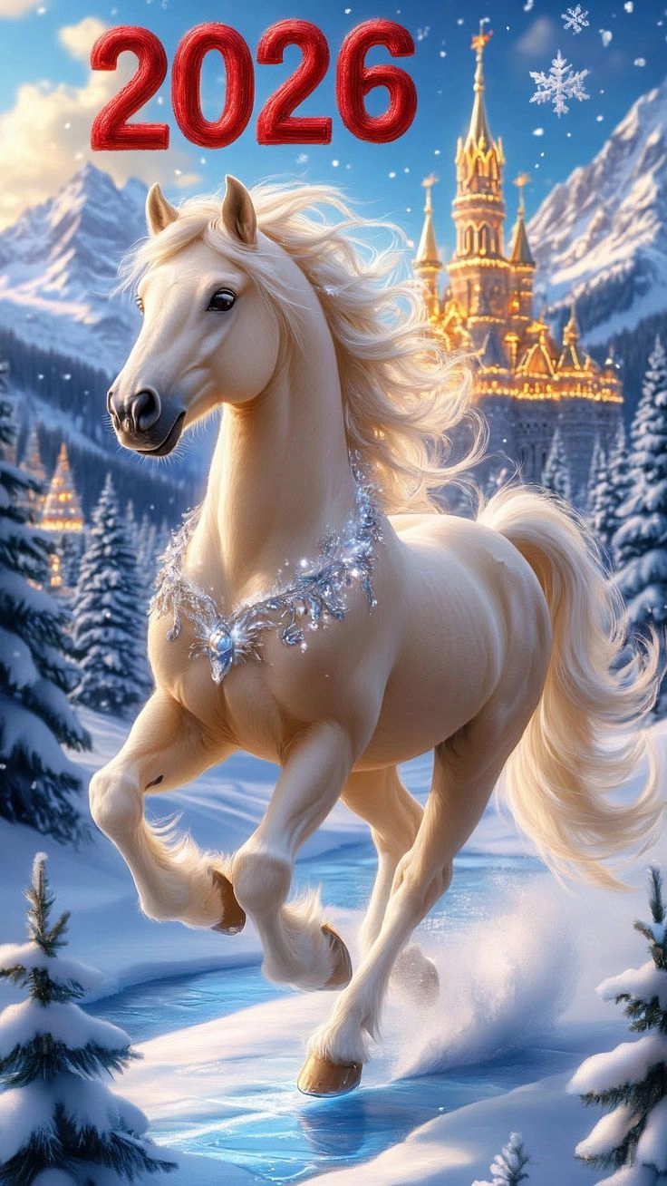 Ngựa bính ngọ phác thảo đơn giản nhưng đầy thần thái tự do