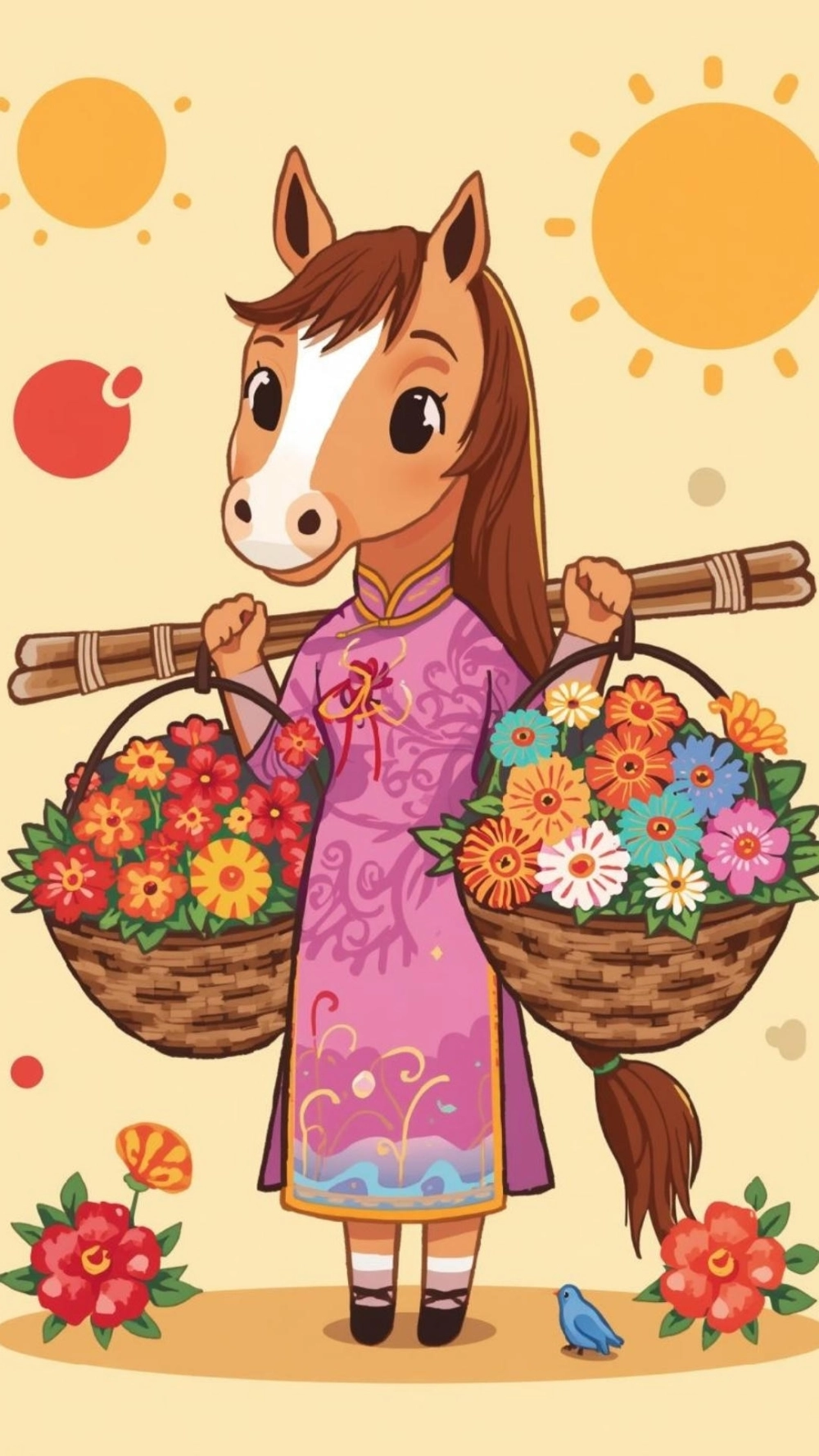 Ngựa áo dài truyền thống Việt Nam