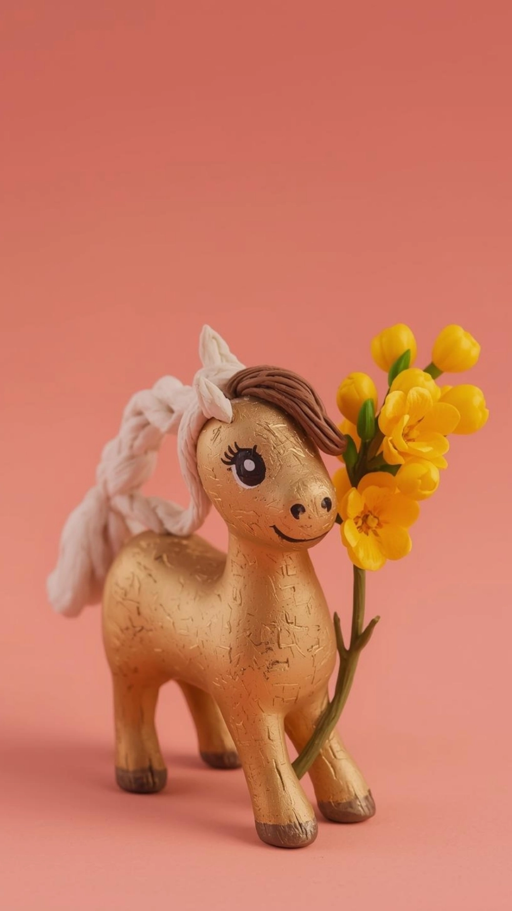 Ngựa bính ngọ ngậm hoa mai mang vận may