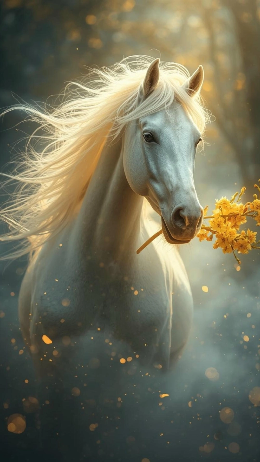 Ảnh ngựa đón xuân mang lại may mắn