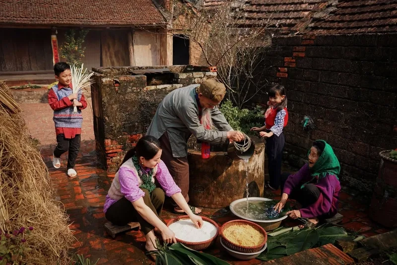 Mẫu hình nền tết quê em sắc nét 4k