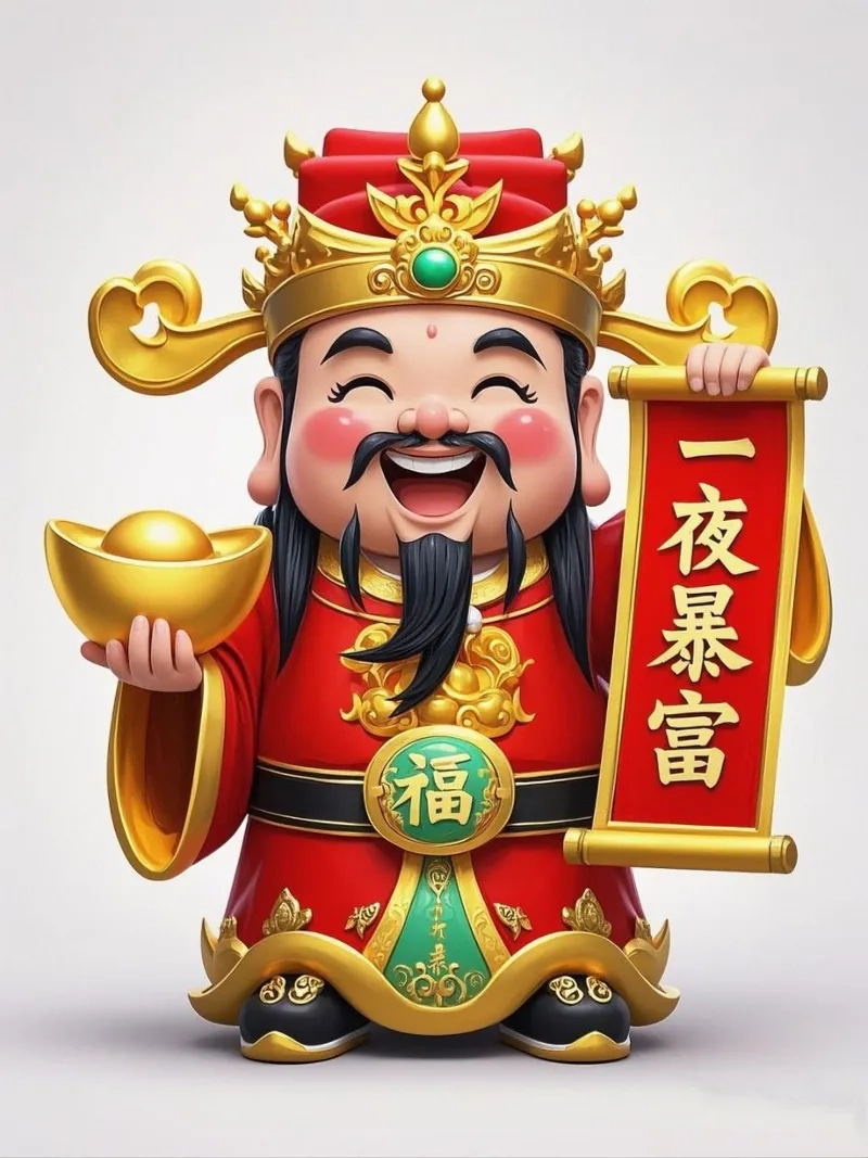 Ảnh thần tài 4k cho máy tính sắc nét phong thủy