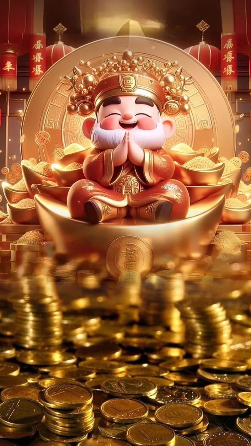 Ảnh thần tài 4k ông thần tài đẹp cho không gian