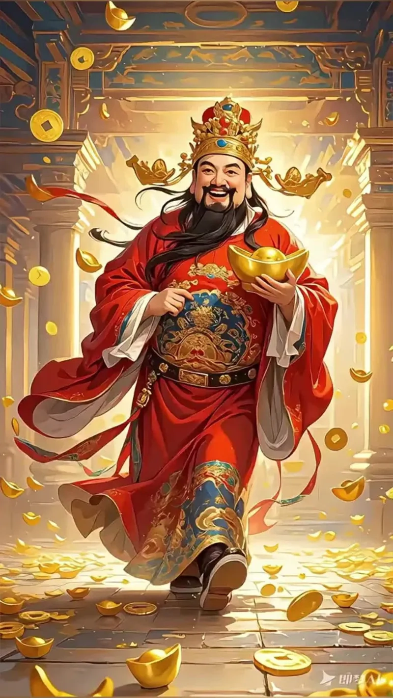 Ảnh thần tài 4k phong thủy tăng vượng khí