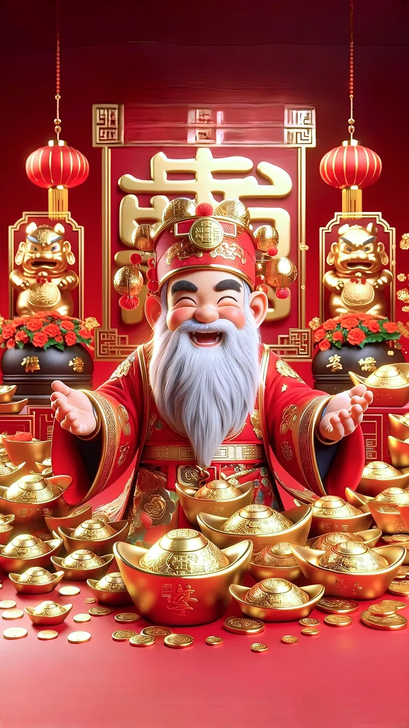 Ảnh thần tài 4k hd chất lượng cao sắc nét