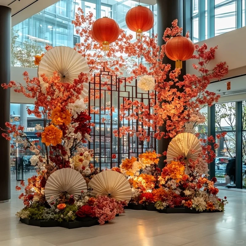 Trang trí Tết lung linh cùng ảnh tiểu cảnh tết trang trí