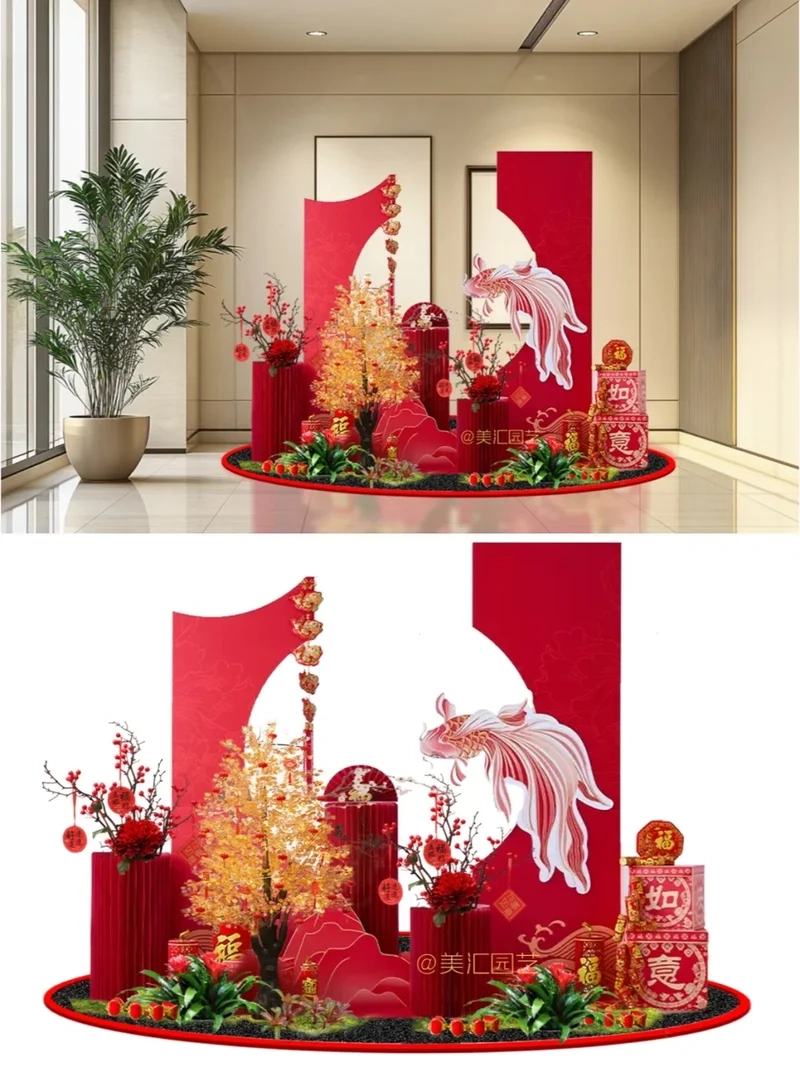 Decor nhà cửa tinh tế với ảnh tiểu cảnh tết decor