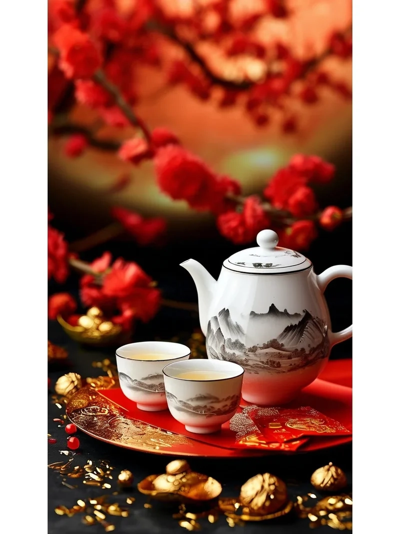 Đón xuân trọn vẹn cùng Ảnh trà Tết ngày xuân