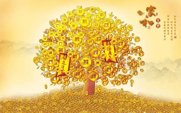 Hình nền chiêu tài làm ăn hỗ trợ công việc thuận