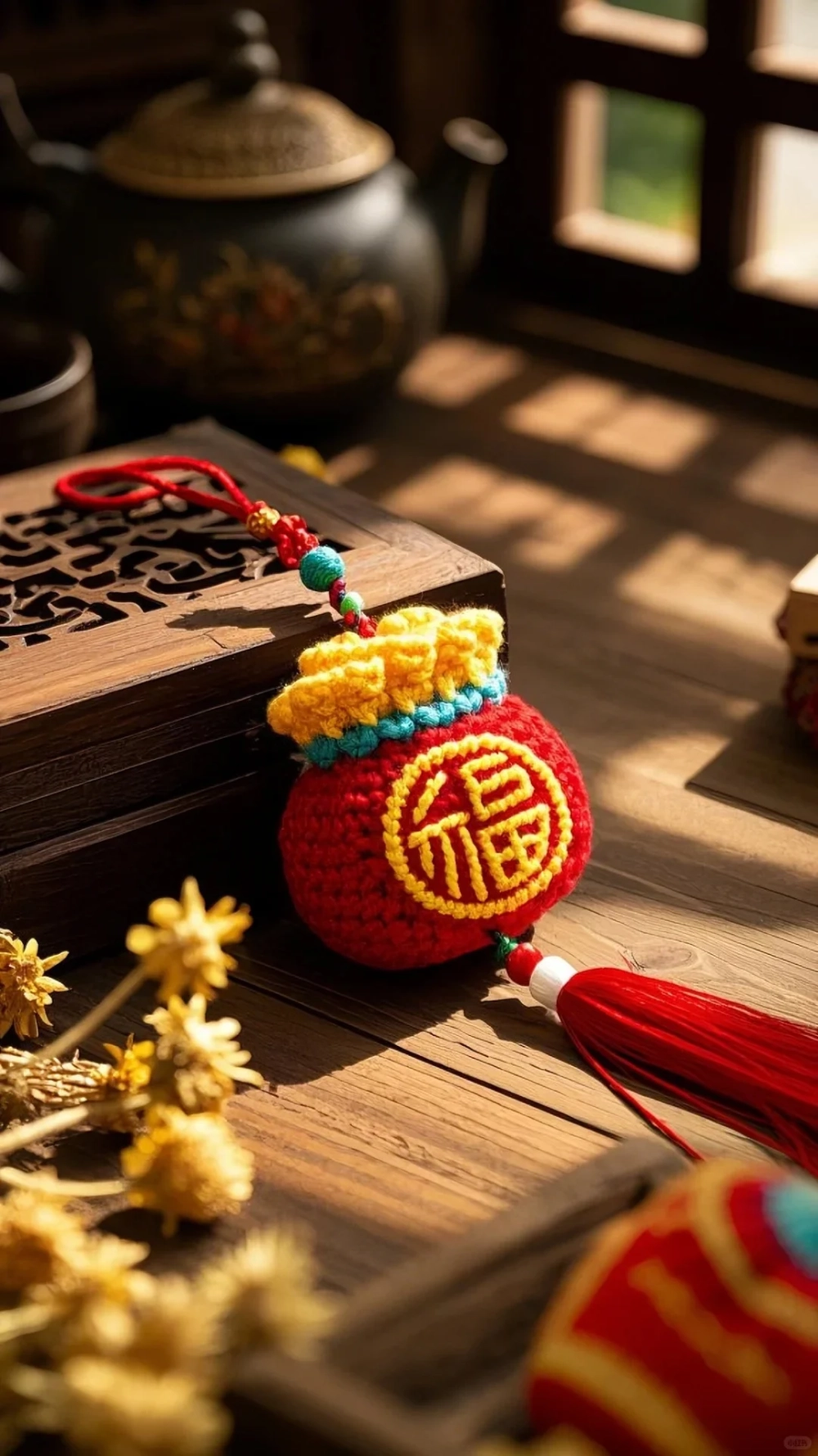 Điện thoại thêm đẹp mắt nhờ Hình nền dây treo Tết điện thoại