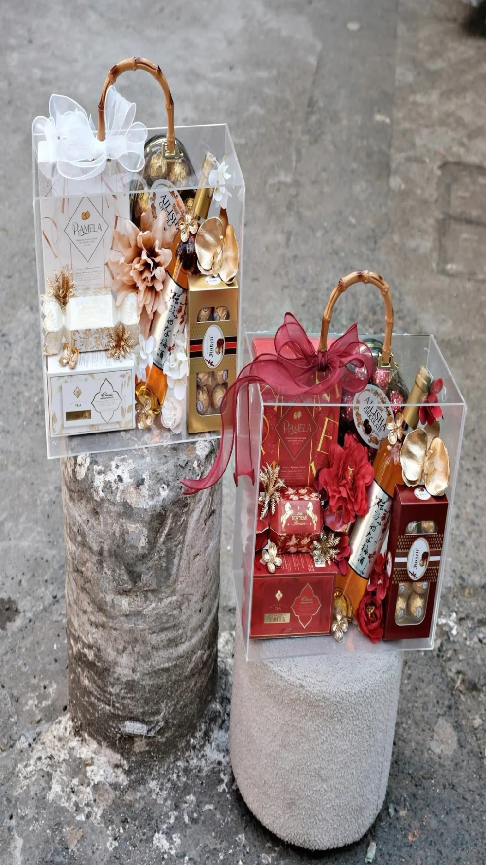 Giữ nét truyền thống qua Hình nền giỏ quà Tết truyền thống