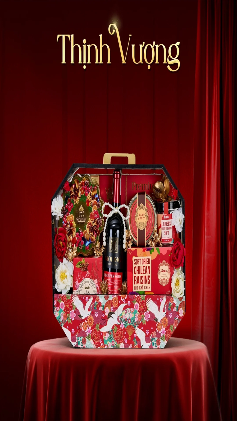 Điện thoại thêm đẹp mắt nhờ Hình nền giỏ quà Tết điện thoại