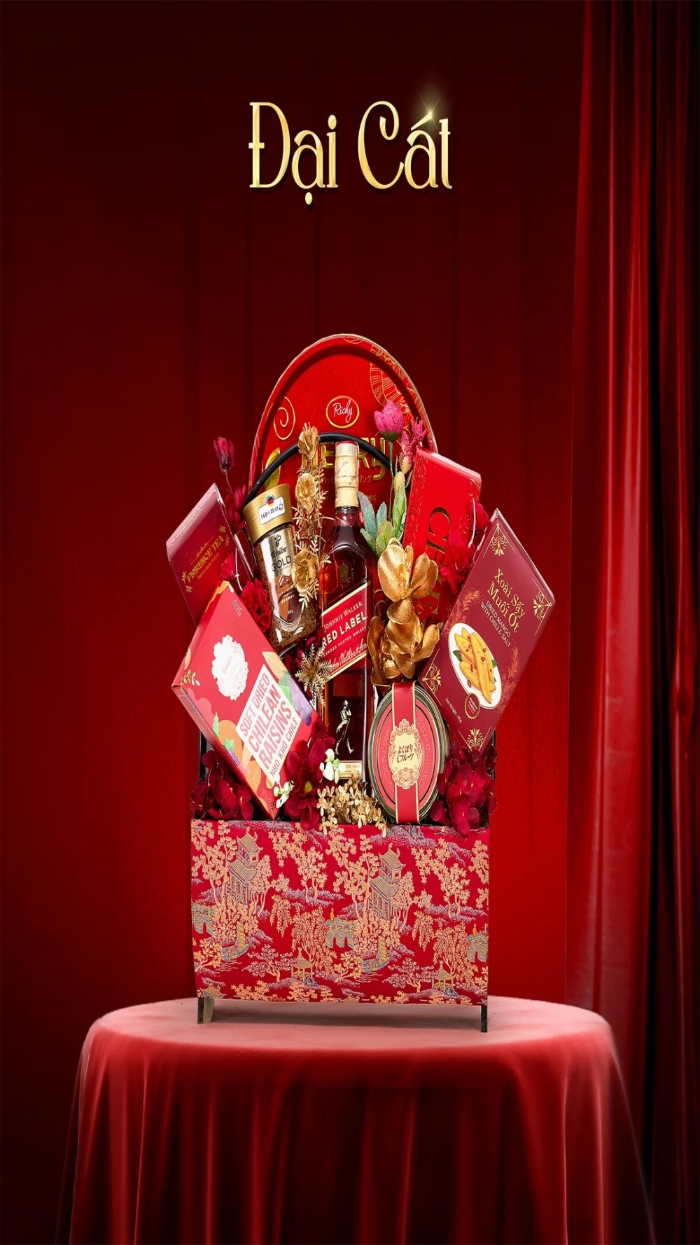 Vẻ đẹp Việt Nam trọn vẹn với Hình nền giỏ quà Tết Việt Nam