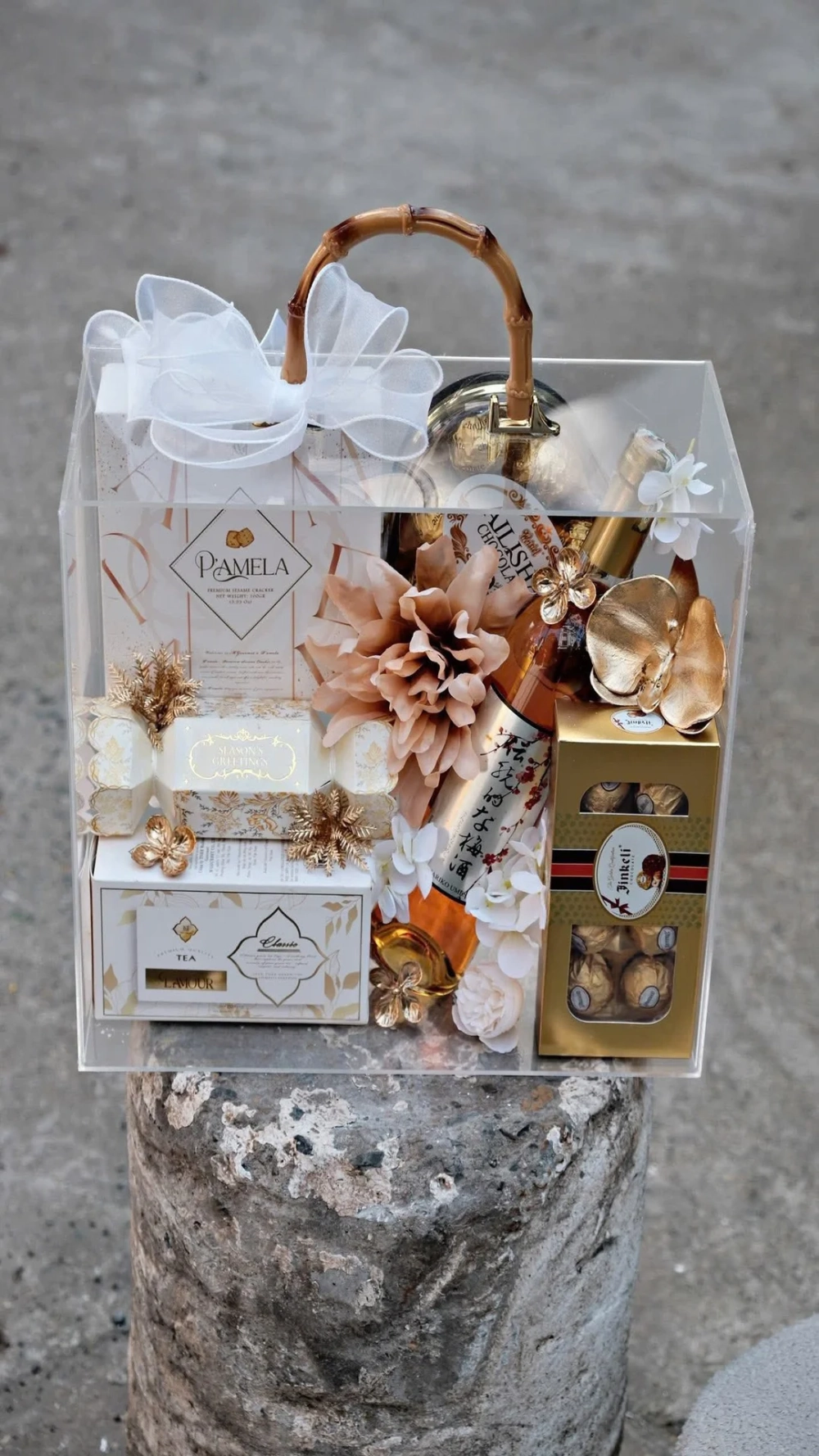 Quà Tết cao cấp nổi bật nhờ Hình nền giỏ quà Tết cao cấp