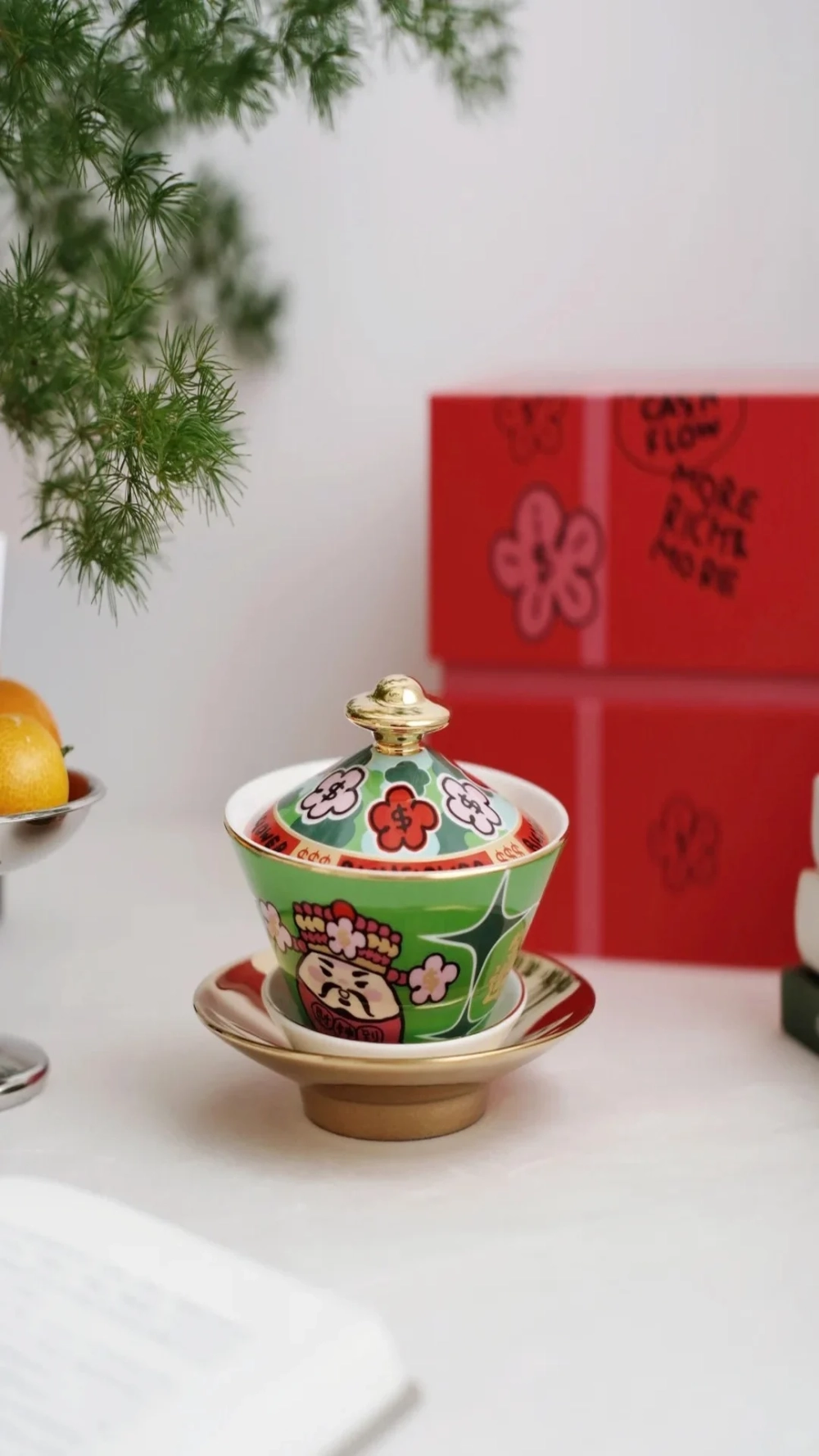 Trang trí nhà thêm nổi bật nhờ hình nền gốm sứ tết trang trí nhà