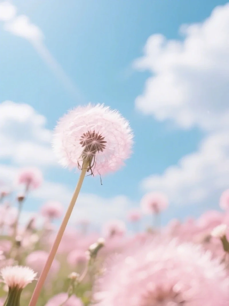 Tươi mát dễ chịu từ hình nền hoa bồ công anh nền xanh