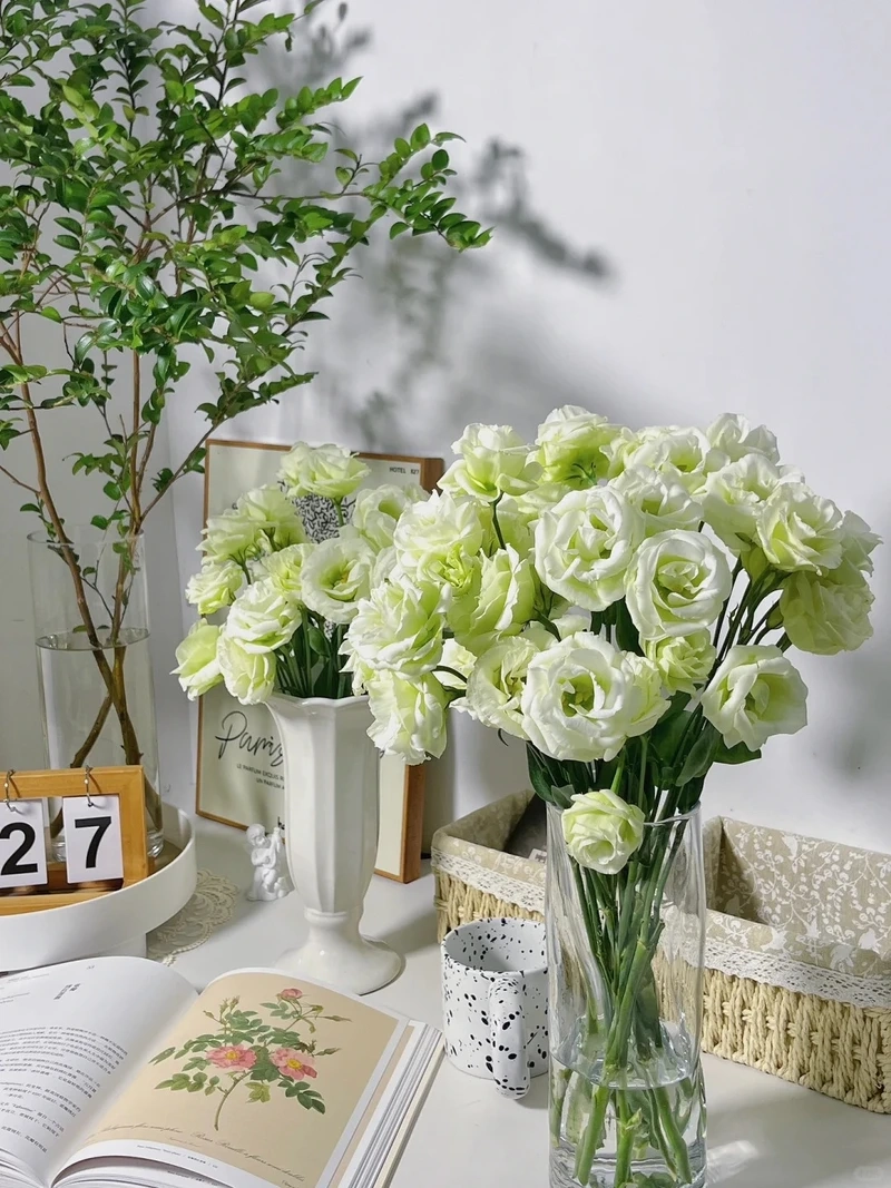 Hình nền hoa cát tường lãng mạn cho tâm hồn thư thái