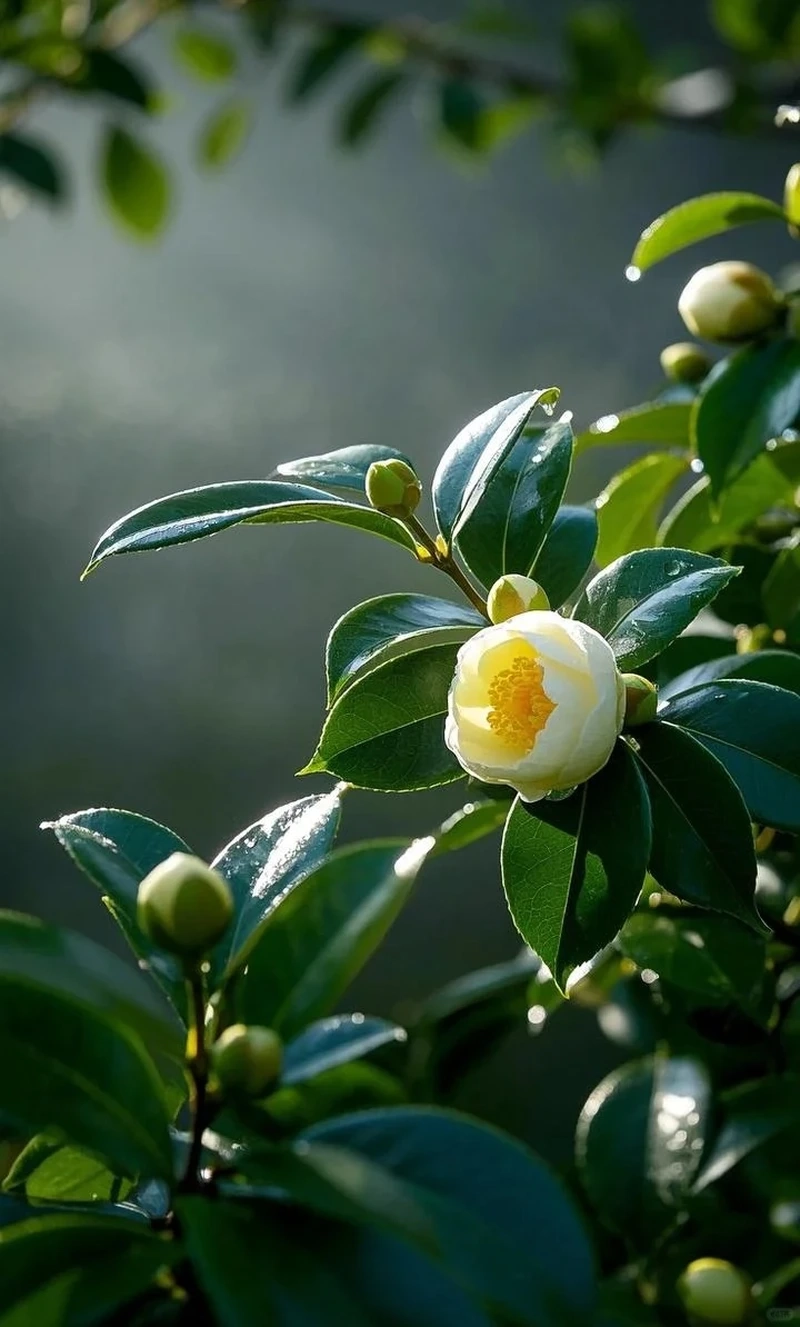 Hình nền hoa hải đường vàng ấm áp và tươi sáng