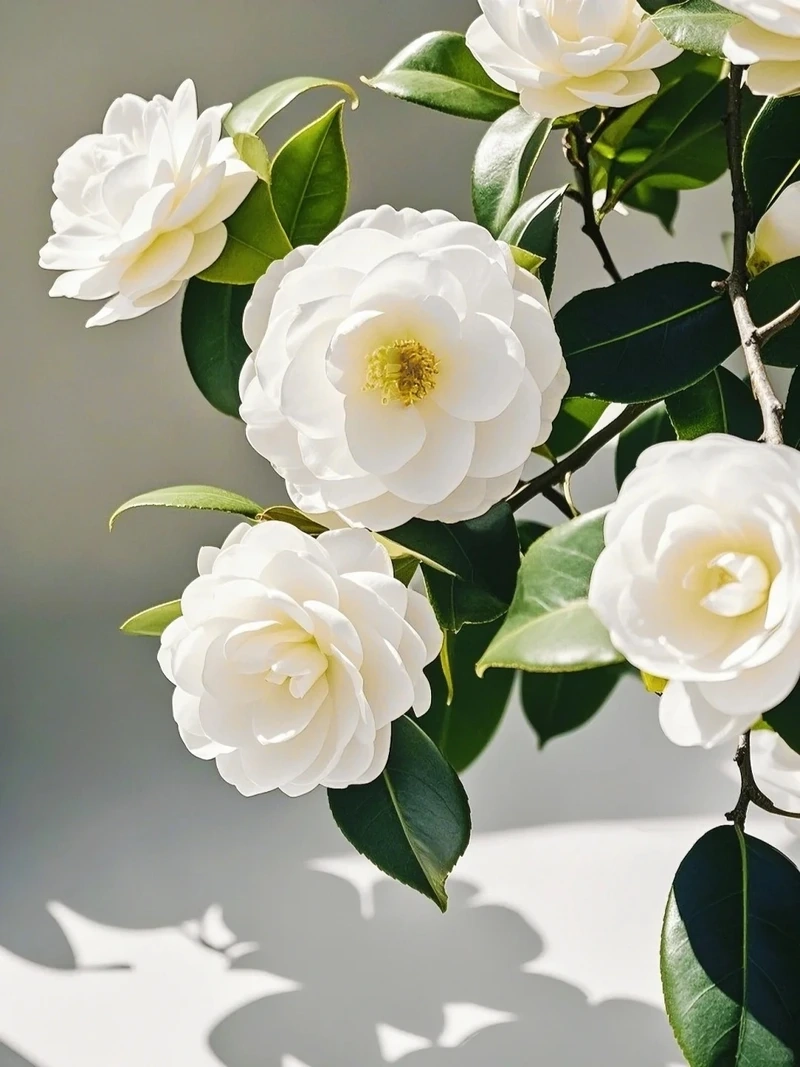 Hình nền hoa hải đường nền sáng mang cảm giác nhẹ nhàng