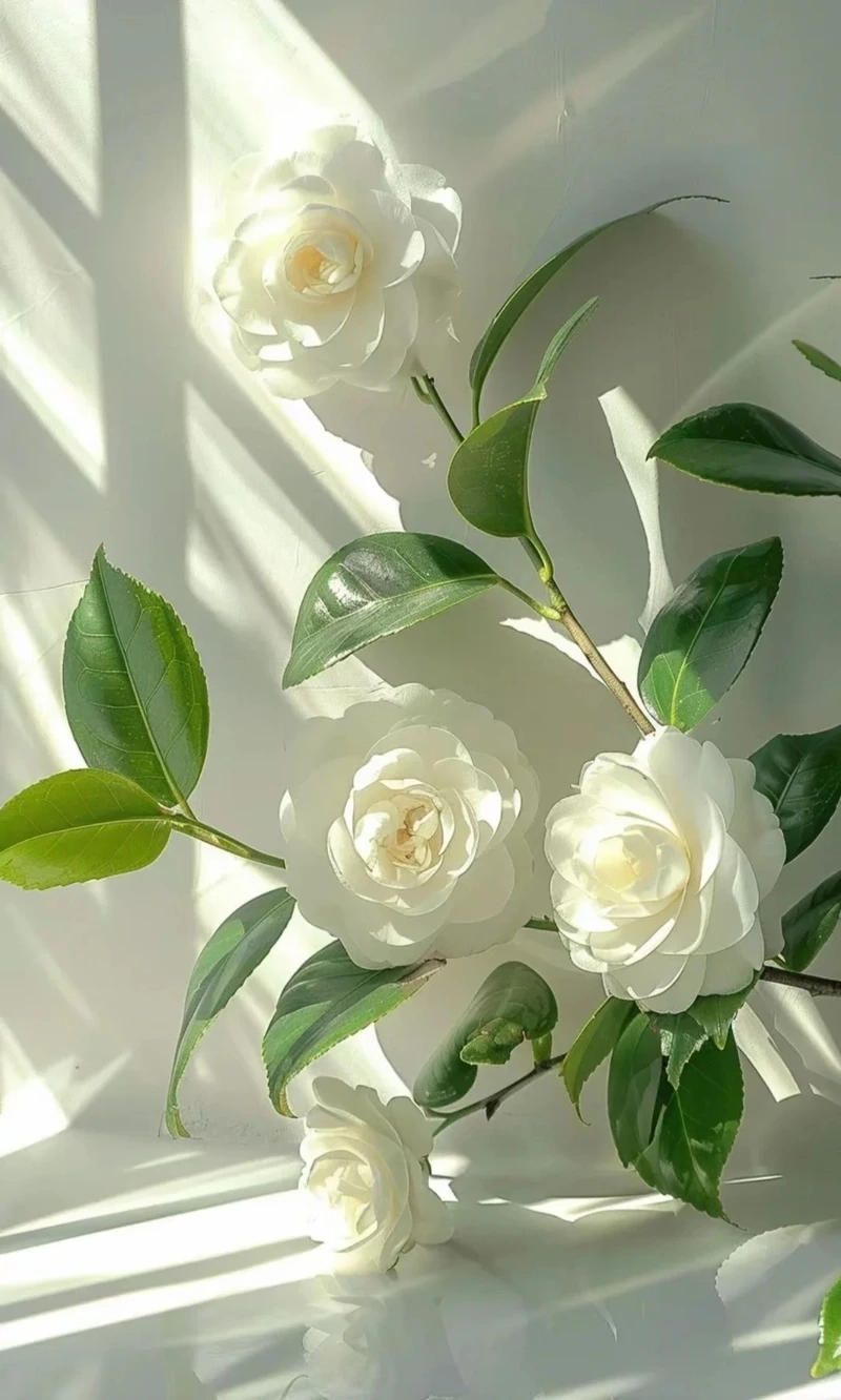 Hình nền hoa hải đường phong thủy cân bằng năng lượng tốt