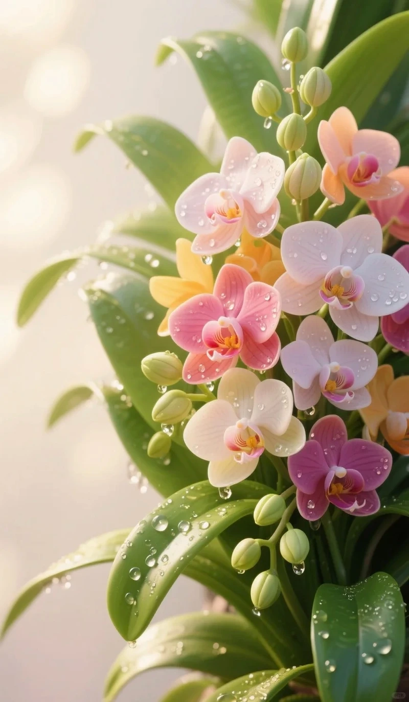 Hình nền hoa lan hồ điệp may mắn gửi gắm điều tốt lành