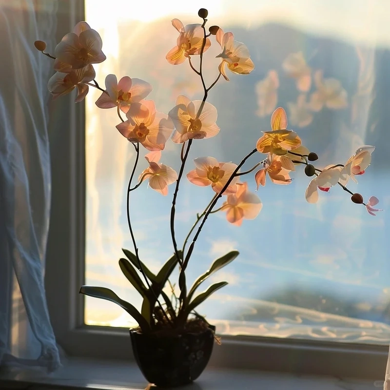 Hình nền hoa lan hồ điệp trang nhã phù hợp mọi phong cách