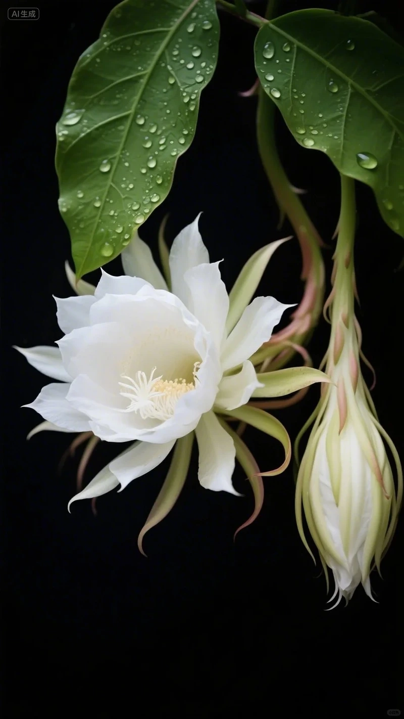 Hình nền hoa quỳnh cổ điển gợi nét đẹp hoài niệm