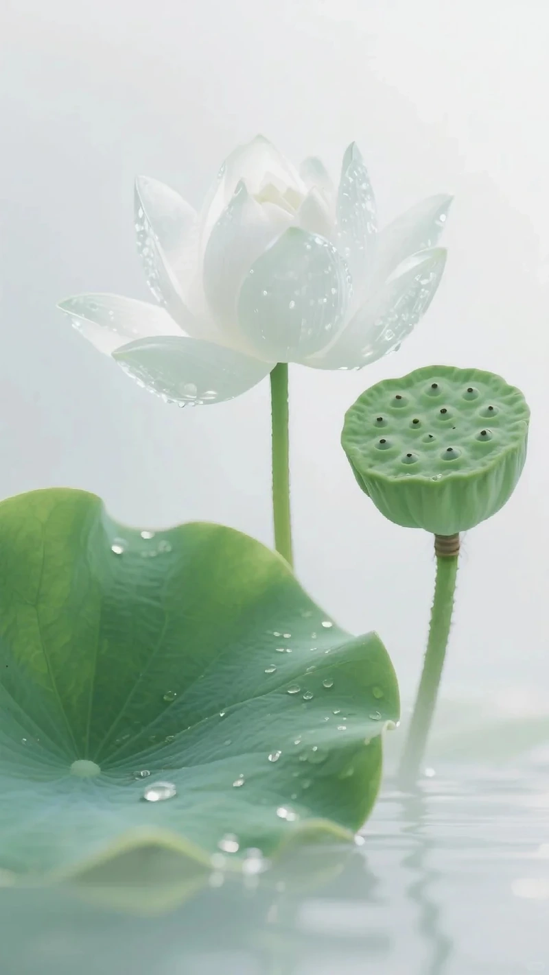 Ý nghĩa hình nền hoa sen trắng 