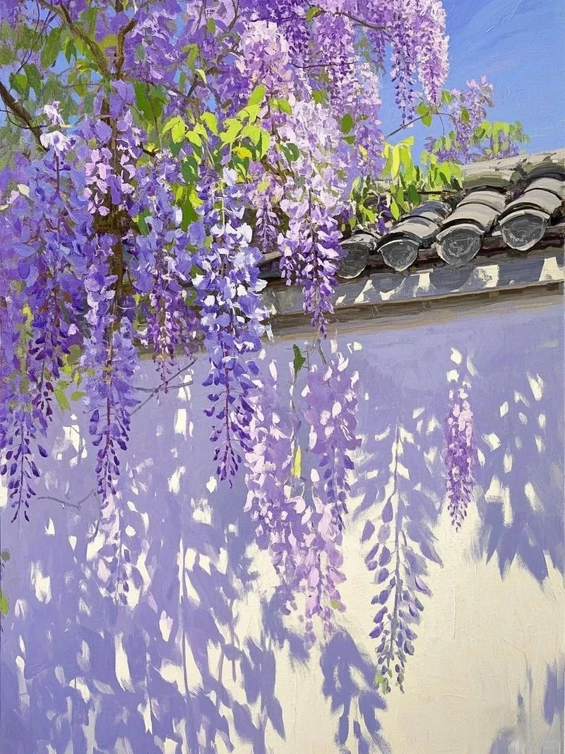 Trang trí tinh nhã với hình nền hoa tử đằng trang nhã