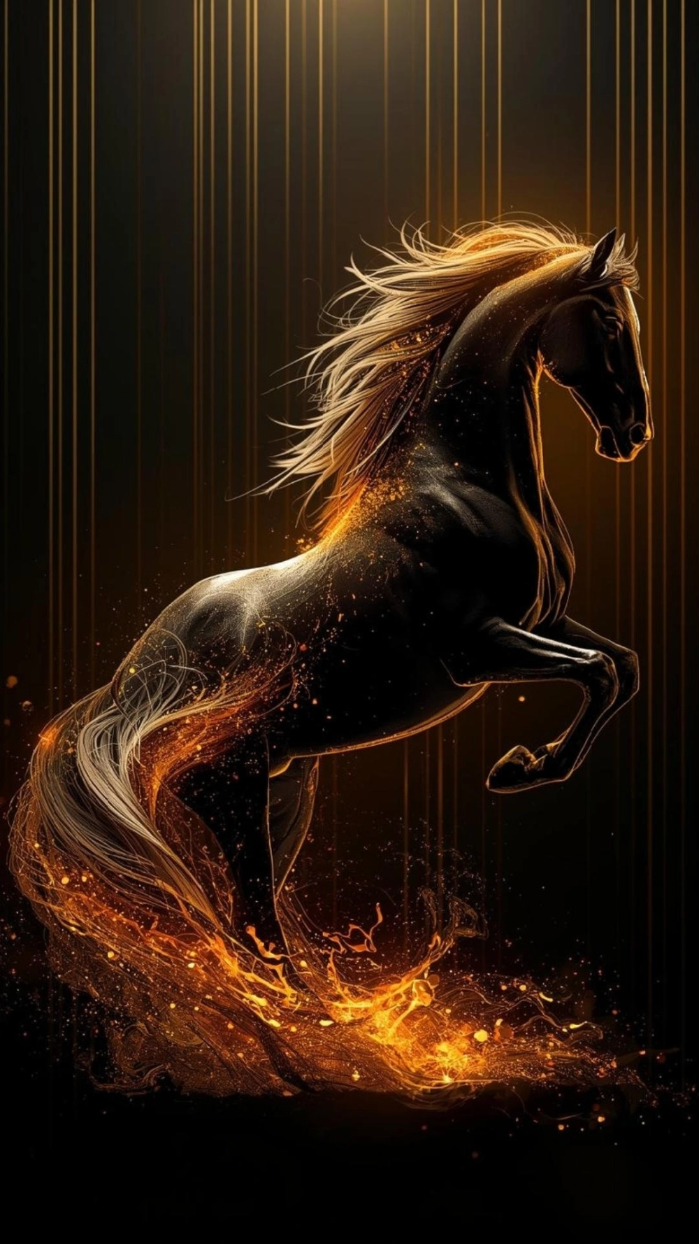 Ảnh ngựa Bính Ngọ đẳng cấp cho màn hình điện thoại