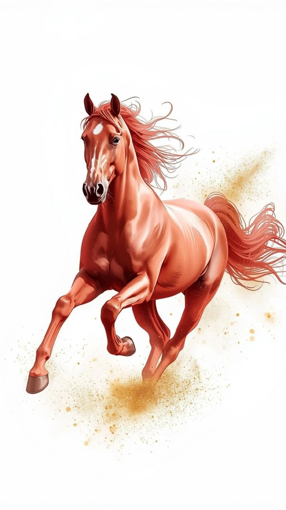 Hình nền linh vật ngựa 2026 sang trọng mang phong cách hoàng gia tinh tế