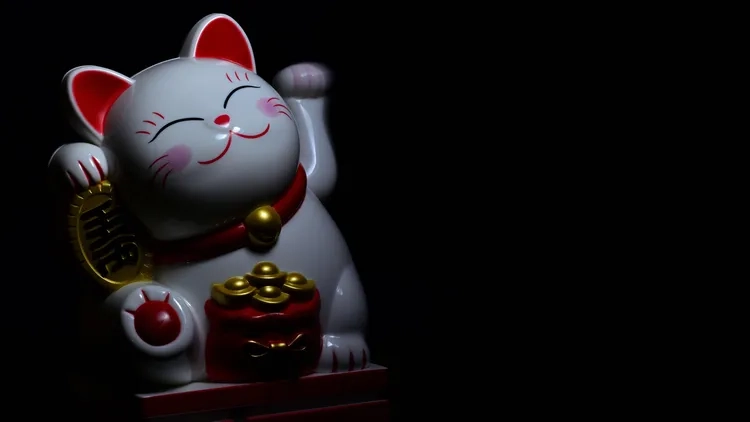 Không gian số thêm ý nghĩa với hình nền mèo thần tài