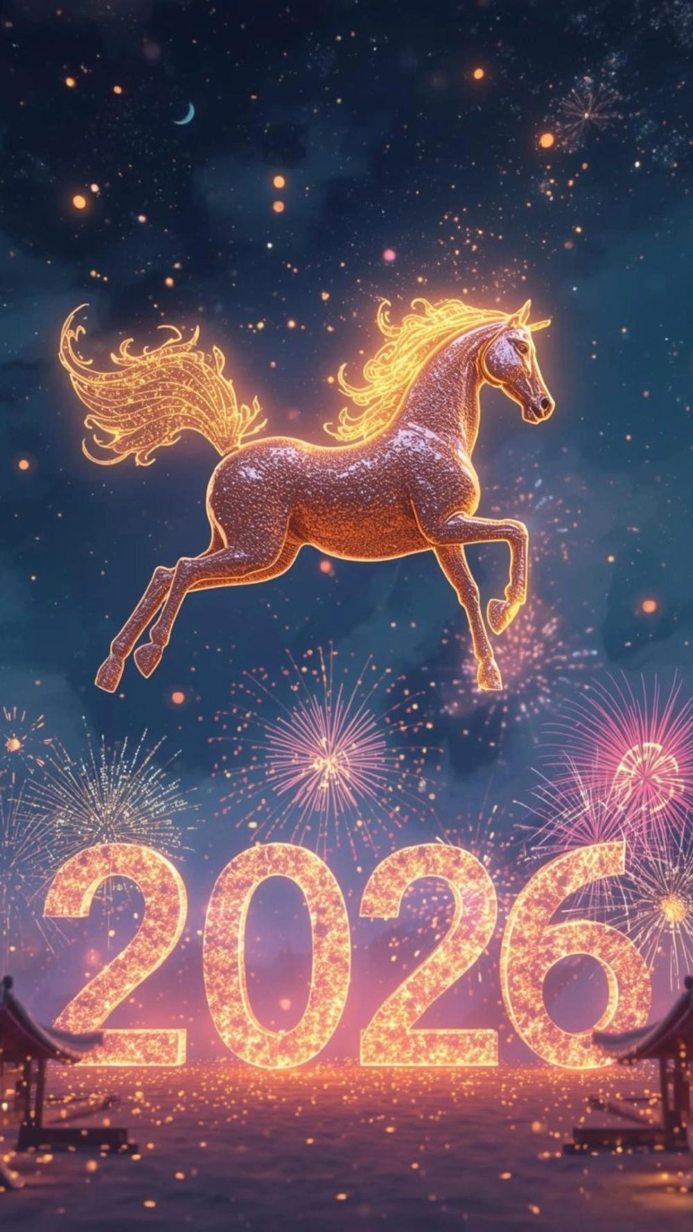 Hình nền ngựa 3d sống động như thật trên màn hình nền